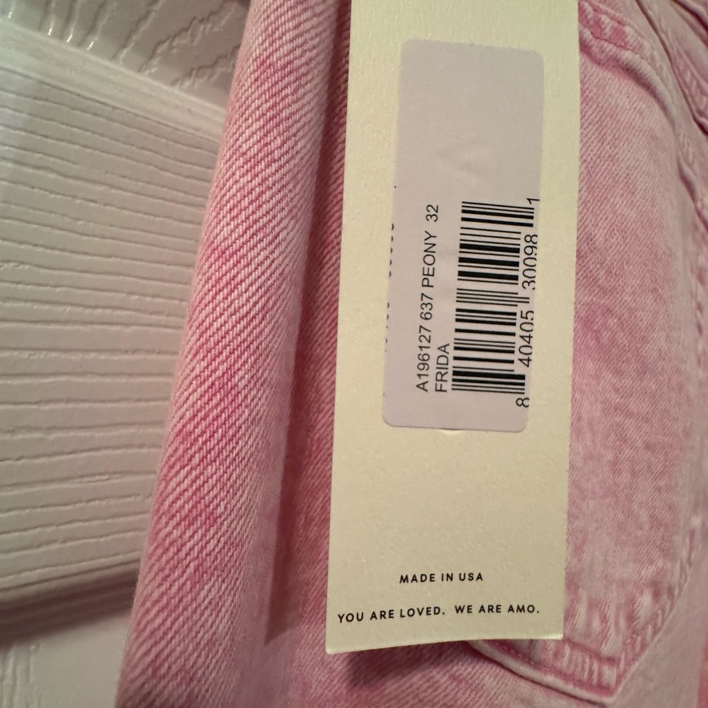 AMO Pink Flare Jeans - Picture 2 of 6